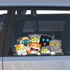 Cute Cat Animal Car Stickers Waterproof Vinyl Decals Auto Body Window Bumper Decor Motorcycle Helmet Stickers TM204