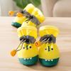 4Pcs/Set Anti-skid Dog Shoes Soft Bottom Pet Shoes Pet Supplies Crocodile Dog Boots  for Small Dogs