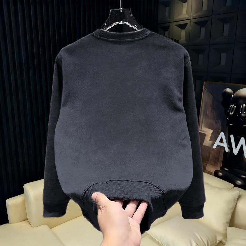 Men's Trendy Tie-Dye Slim Fit Round Neck Hoodie - Autumn Long Sleeve Casual Top