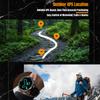 Neue Smart Sportuhren Outdoor Taschenlampe Kompass GPS Smartwatch Bluetooth Anruf IP68 Wasserdicht Gesundheits Smartwatch 580mAh