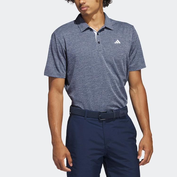 Adidas Quick-Dry Golf Polo Shirt Men Tops Navy-Blue IA5451