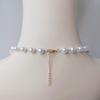 Bow Water Drop Pearl Retro Choker Necklace for Lolita Girls