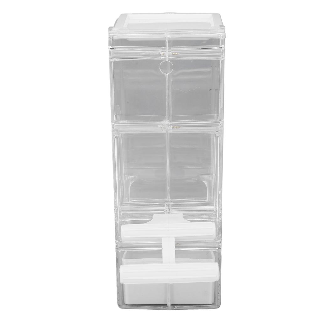 Automatic Bird Feeder Anti Spill 400ml Plastic Hanging Bird Cage Feeder for Parakeets Lovebirds