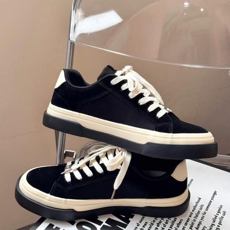 Fashion 2025 New Canvas Skateboard Shoes Men Lace Up Vulcanized Canvas Shoes Mens Designer Flat Loafers Non-slip Casual Sneakers for Man