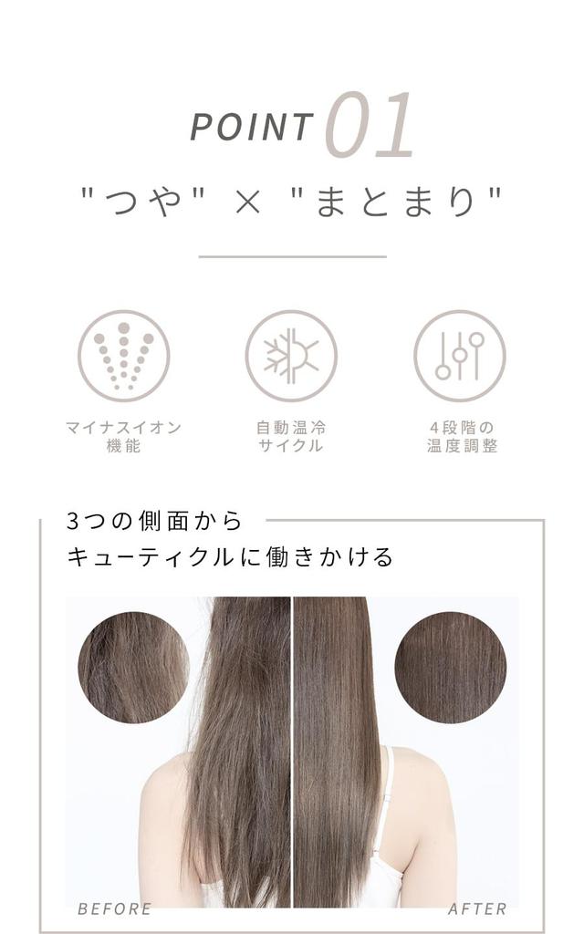 ANLIETTE Aesthetic Ion Dryer Quick Dry Large Air Volume Ultra Light Negative Ion Auto Cleaning Function Milky White AN-004