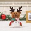 Snowman Santa Deer Candy Jar Christmas Storage Containers Bottle Candy Holder with Stuffed Decorations