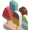 Children Play House Ice Cream Toys For Girls Boys Cutting Fruit Kitchen DIY Pretend Play Educational Toy