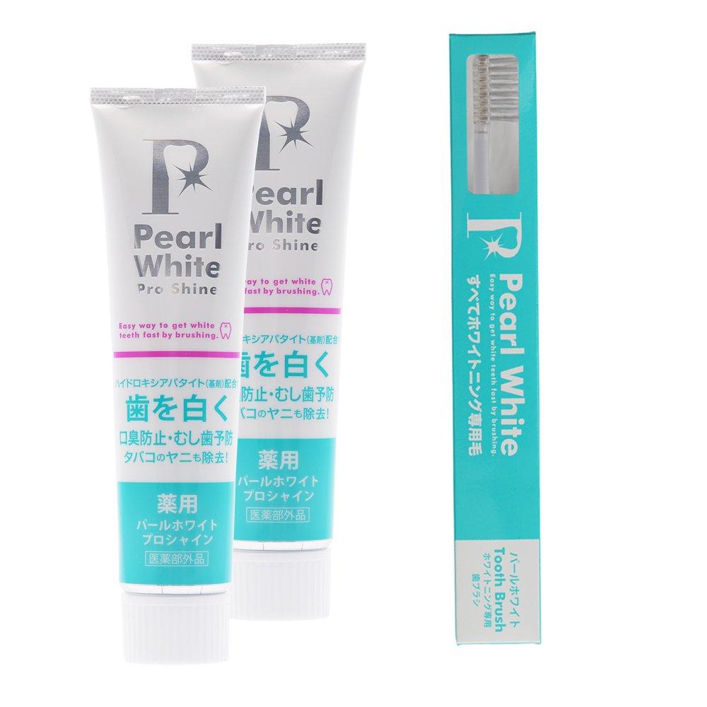 

Pearl White Medicinal Pearl White Pro Shine 120 г 2 флакона эксклюзивная зубная паста ограниченный набор для удаления желтизны +