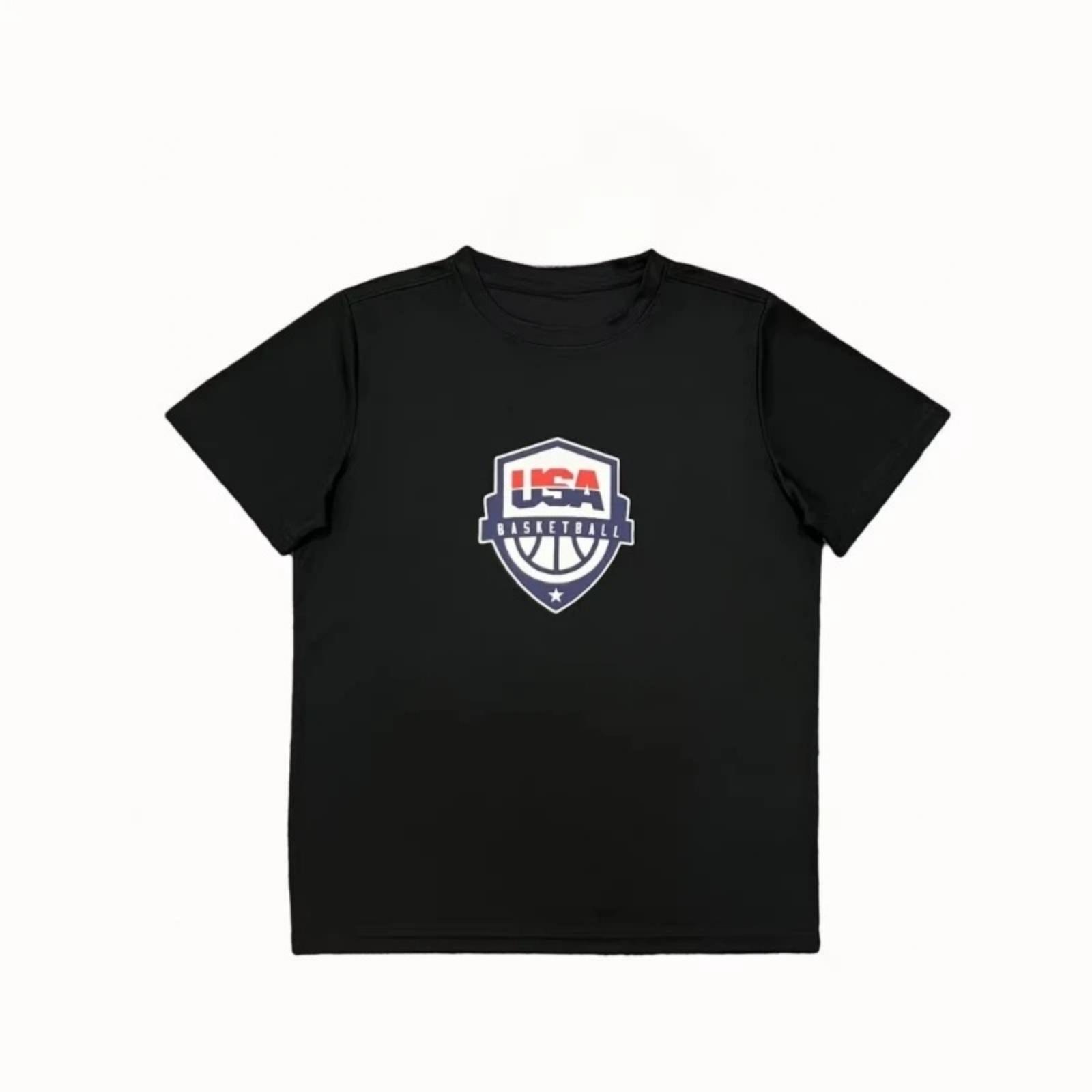 

2025 USA Women s and Men s Basketball National Team USA Summer Boys and Girls Youth Loose Casual Breathable Crewneck T-shirt XXXXXL різнокольоровий