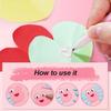 12Pcs 6 Color Roller Glues Pen Quick Dry Drying Adhesive Apply Glues Like Writing for Art Craft Card Making Scrapbooking