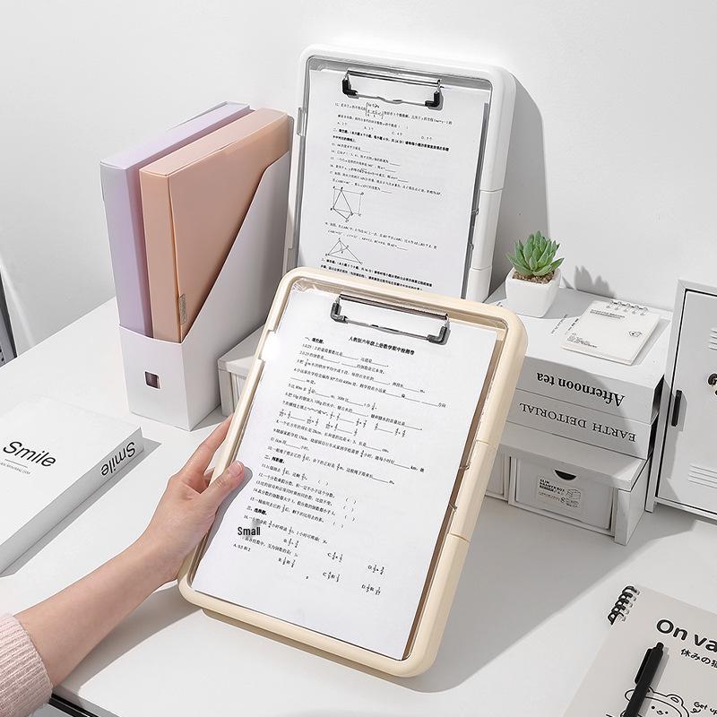 A4 Multifunction Student Folder: Exam Clipboard, Test Paper Storage, Document Organizer.