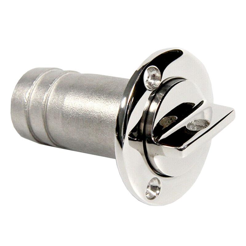 Boat 316 Stainless Steel 25mm 1" Thru Hull Gas Fuel Deck Fill/Filler with Keyless Cap Hardware