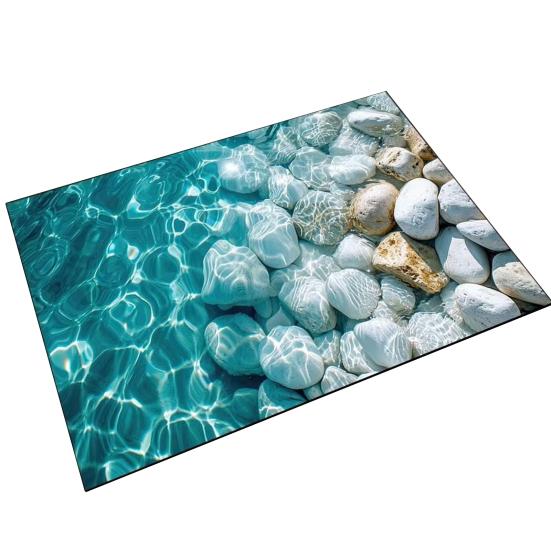 

Килимок для підлоги Нековзкий Килимок для ванної кімнати з шорсткою поверхнею Гумова основа з крапками М який на дотик Діатомова глина Швидкосохнучий Отвори для дренажу Килимок для ванної кімнати F