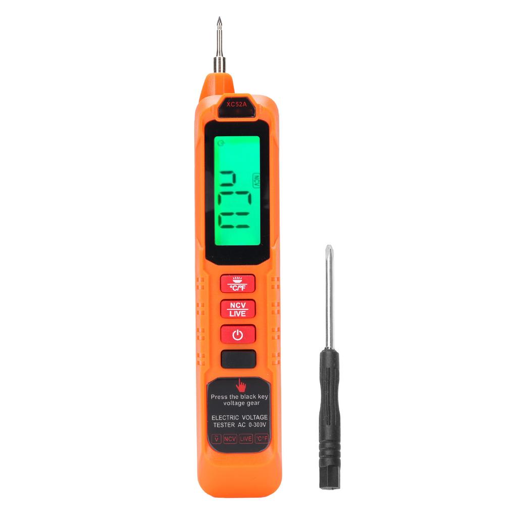 Voltage Tester 12V300V LCD Display Buzzer Alarm Multifunctional High Efficiency AC Voltage