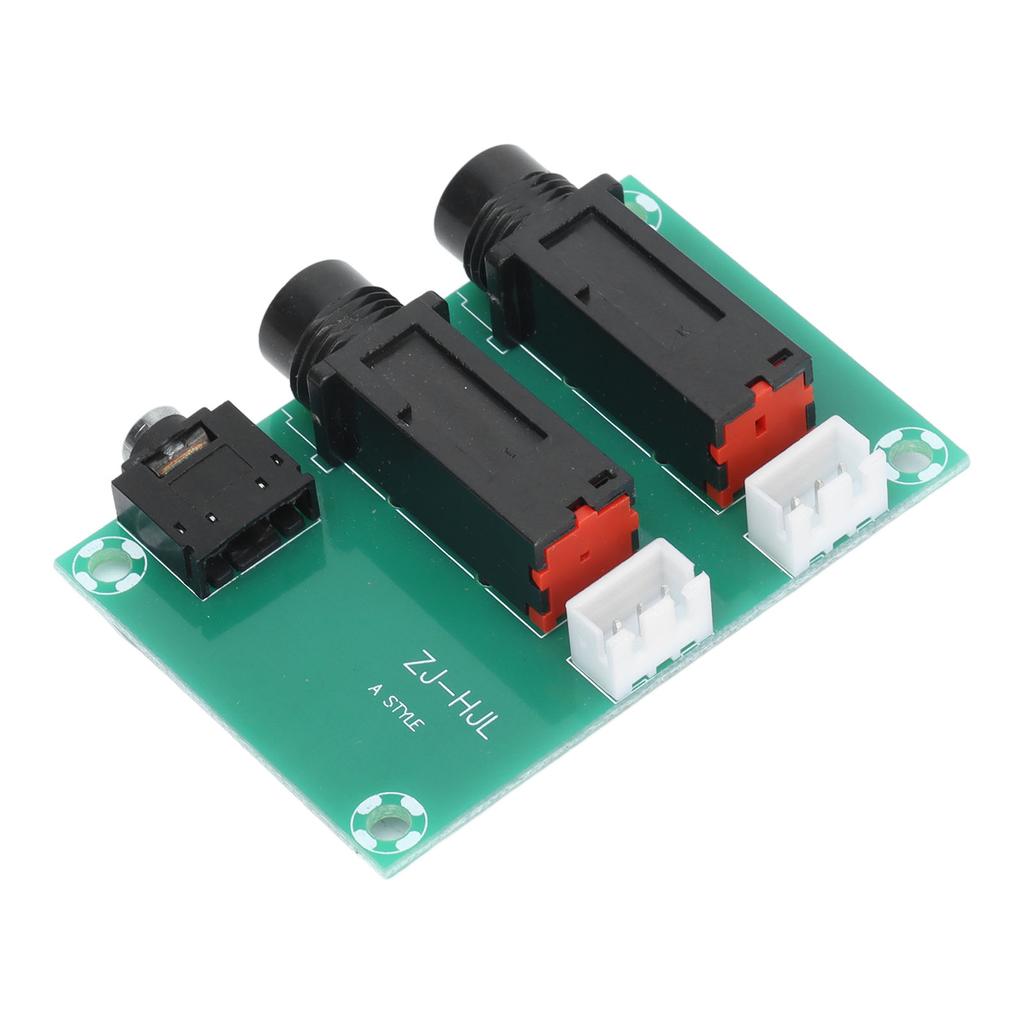 Kopfhörerbuchsen-Adapterplatine 2-fach Einfache Installation Zuverlässiger Kontakt Flexible Nutzung PCB Mikrofon