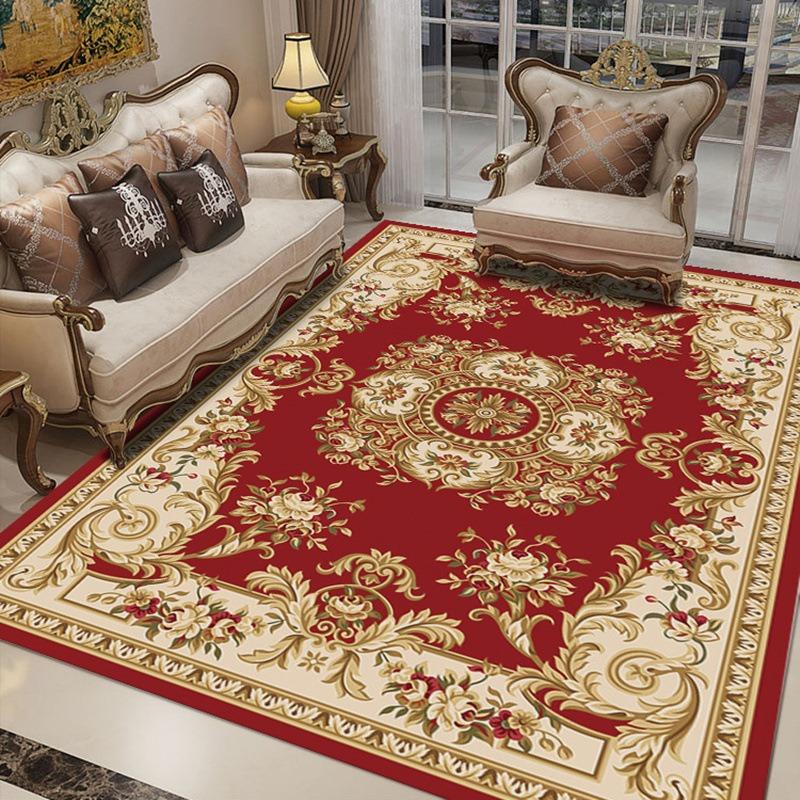 American Europe Style Retro Carpet Living Room Sofa Bedroom Bedside Kitchen Entrance Door Rug Non-slip Luxury Home Decor Mat