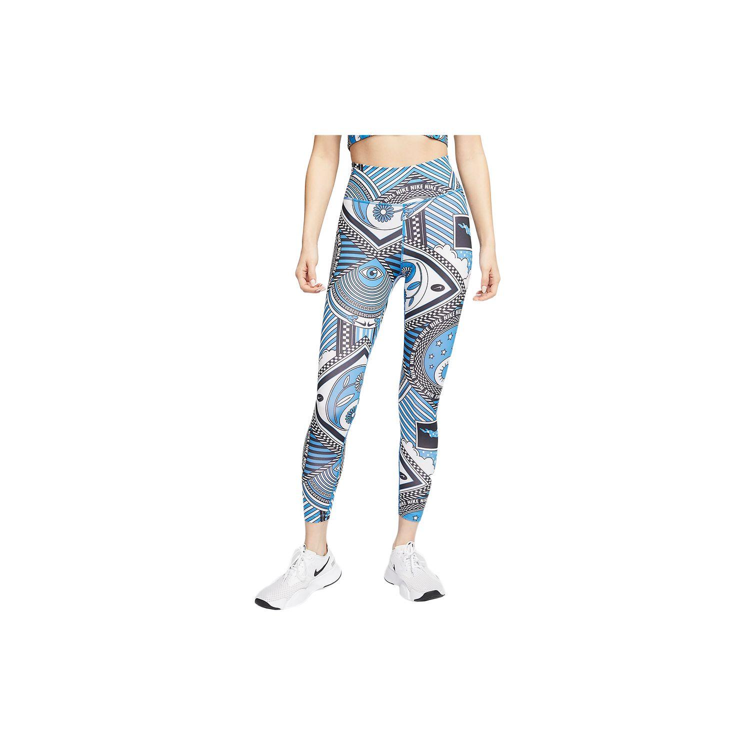 

Nike Колготки женские 7/8 с принтом, синие CJ3899-435 S
