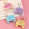 Cartoon Handheld Game Keychain with Whack-a-Mole LED Light Mini Electronic Toy Pendant for Bags Backpacks Fun Grab Machine Prize Gift for Kids Teens