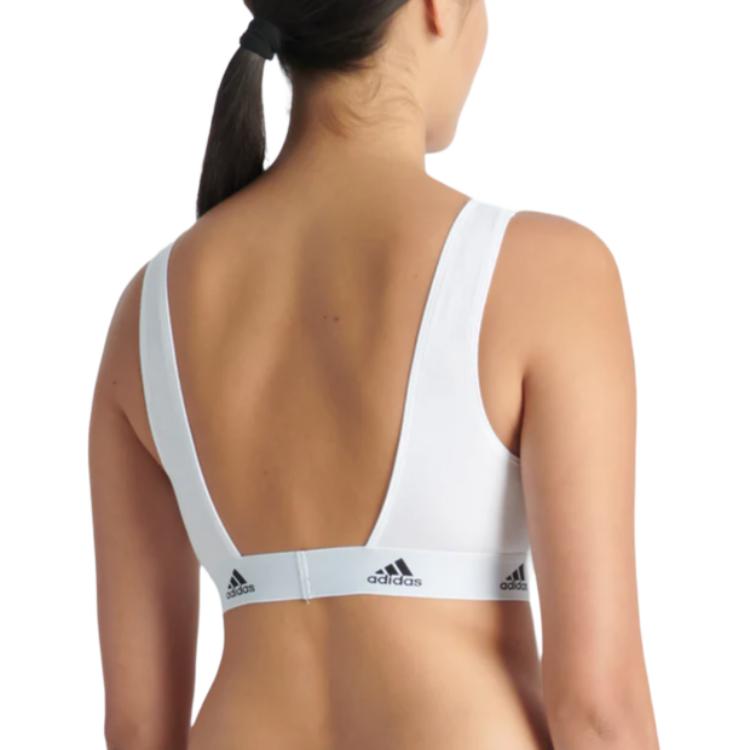 Adidas Quick-Dry Moisture-Wicking Wireless Sports Bra Women Sports Bra White 4A1H77-100