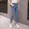 2026 New Women's High-Waisted Loose Straight Harem Jeans for Petite - Cropped Dad Pants for Spring/Summer