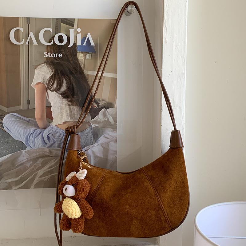 Fresh and Fashionable Leopard Print Women's Bag, Trendy Dumpling Bag, Large-capacity Armpit Bag