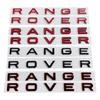 New 3d ABS Logo Range Rover Letters Car Front Hood Badge Trunk Sticker For Range Rover L322 L320 Dicsovery Sport Velar Evoque