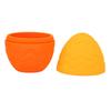 Egg Shaped Silicone Ice Face Roller for Puffiness, Dark Circles, Skin Firming, Orange