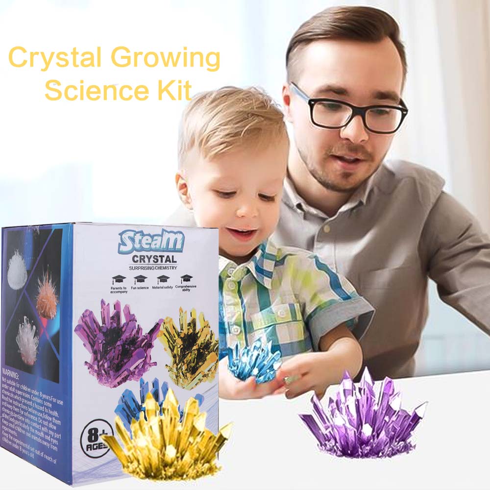 Easy To Grow Crystal Growing Science Kit Colored Crystals Crystal Making Kit  Girls