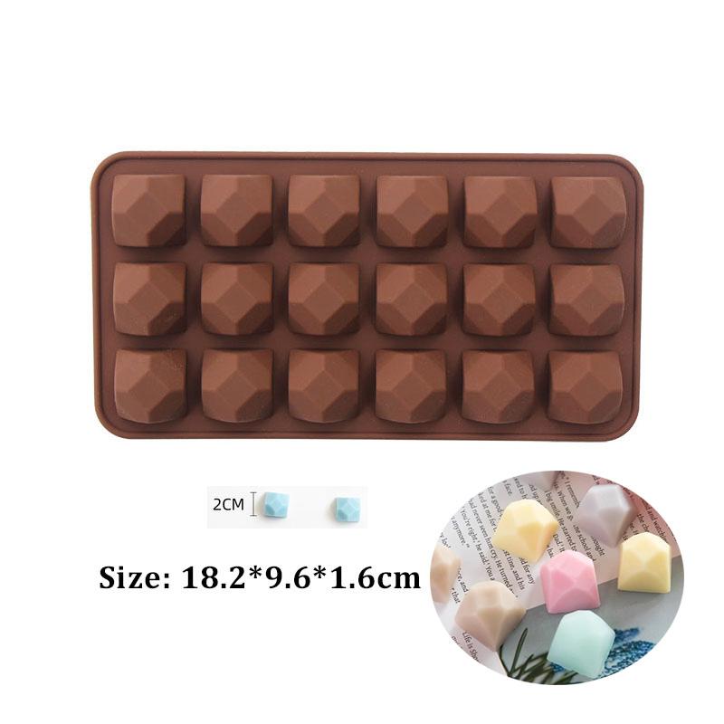 30-58 Chocolate Mould Handmade Candy Jelly Pudding Mold Flower Heart Shape Silicone Moulds Baking Tool