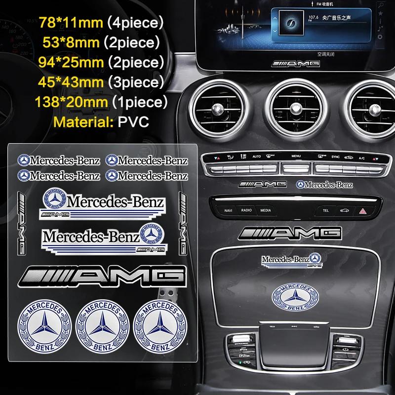 1 Set Auto-Plakette Aufkleber Auto-Dekoration Abziehbild Für Mercedes Benz W204 W124 W201 W202 W212 W220 W205 GLA CLA Auto Zubehör Gadgets