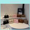 Small Pu Crossbody Bag With Top Lock For Work And Casual Outings