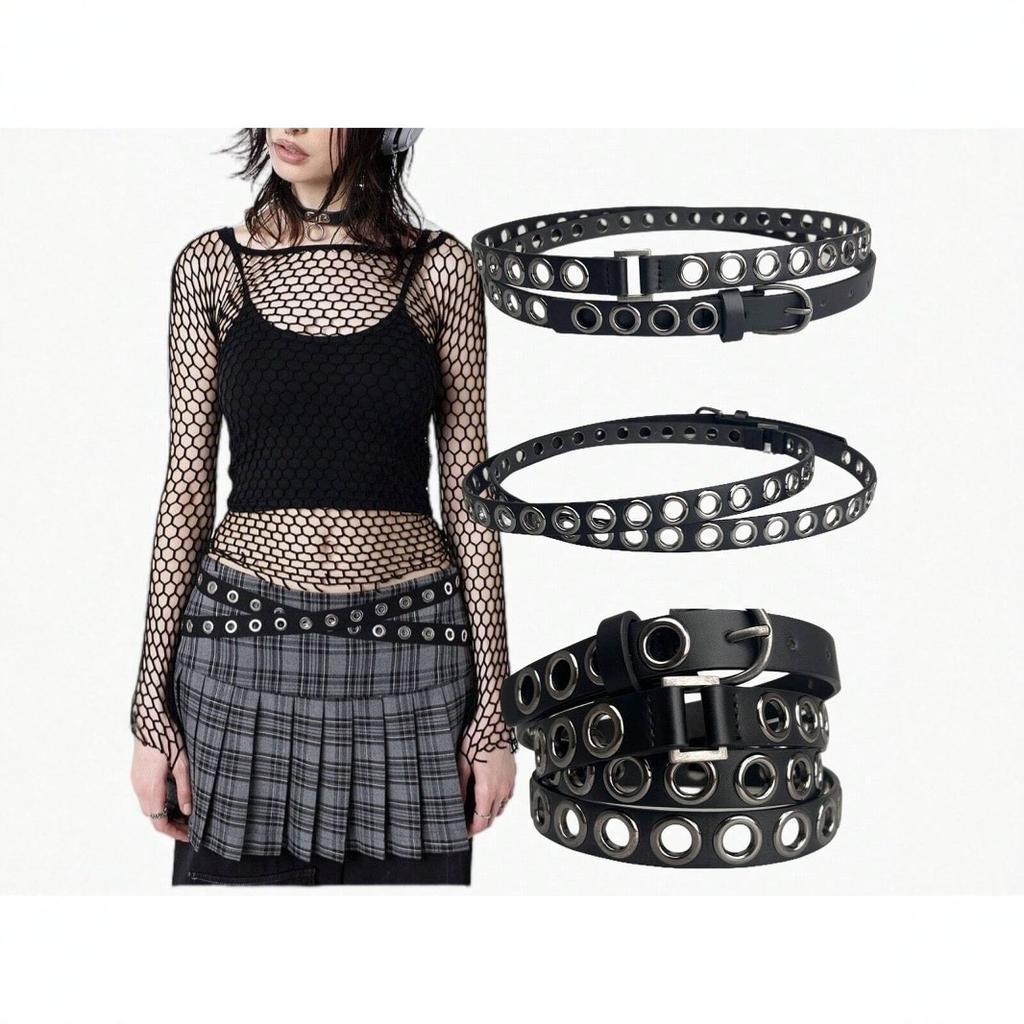 Double-loop Air Eye Belt, Extended Punk Rivet Belt, New Style Belt