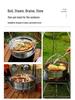 CLS 4.3L Stainless Steel Outdoor Steamer Pot - Portable for Rice, Noodles, Soup Cooking, with Steaming Basket