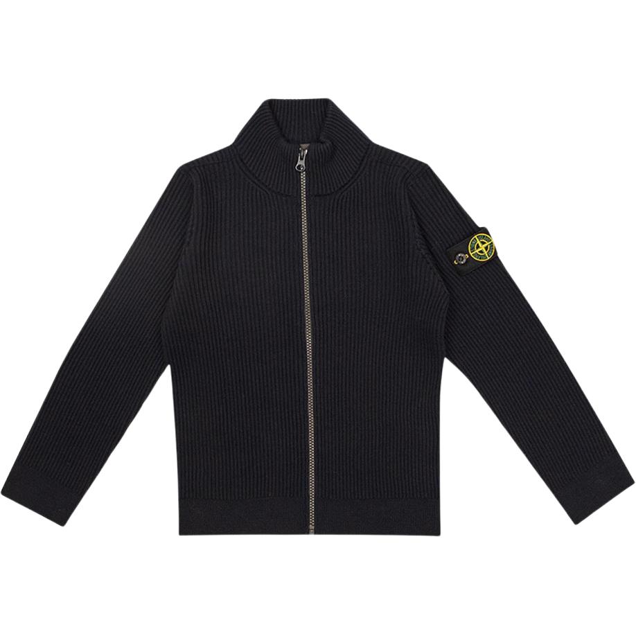 STONE ISLAND Sweter na zamek z długim rękawem dzianinowy Dzieci Dziecięcy sweter 7716512A3-V0029