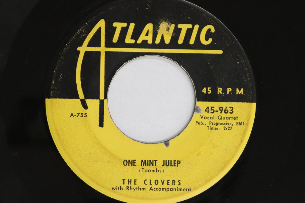 7inch Record CLOVERS - One Mint Julep 45963 ATLANTIC 1952 US Soul/Funk Used