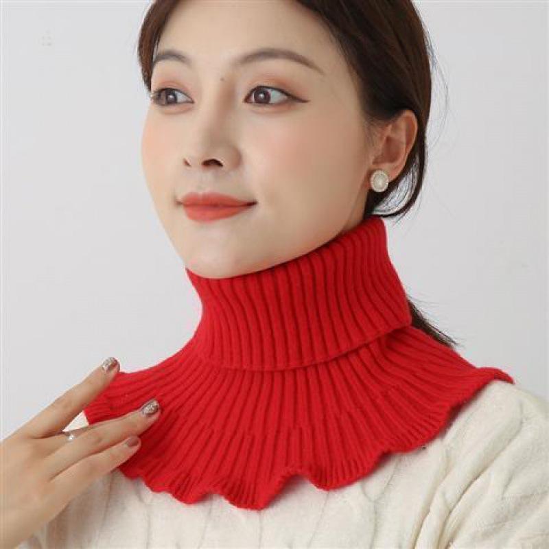 New Autumn Winter Women's Fake Collar High Neck Neck Protector Neck Protector Windproof Knit Warm Neck Cover