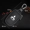 Leather Keychain Car Key Bag Multi Function Key Case for Mitsubishi Outlander Pajero Lancer Evolution RALLIART Car Accessories