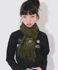 PEACE MAKER Circle Logo Blend Muffler (Olive)