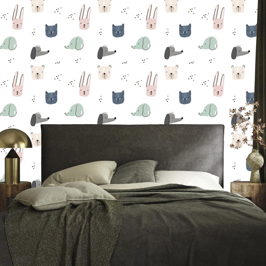 Animal Rabbit Wallpaper for Living Room and Bedroom 50x1000