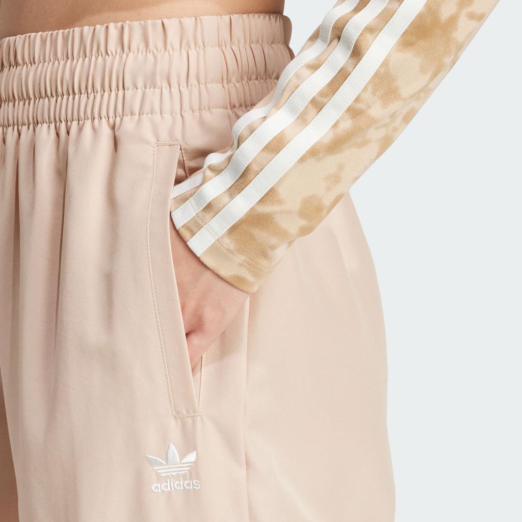 Adidas Originals Adicolor Three-Stripes Cargo Pants With Elastic Waist Women Bottoms Magic-Light-Brown IZ0717