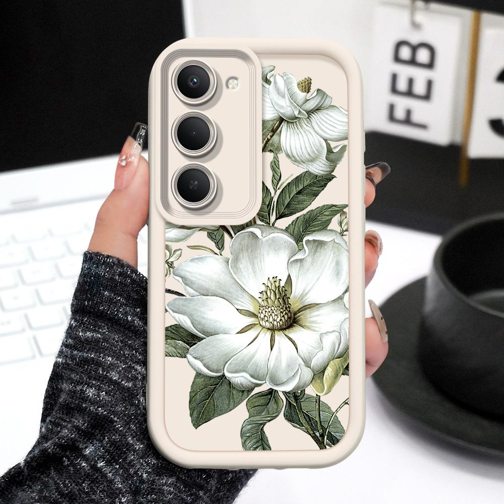 Magnolia Flower Phone Case For Xiaomi Redmi 15 15C 14C 13 13C 12 12C 10 10C A1 A2 A3 A5 Plus 4G 5G Staircase Soft Cover