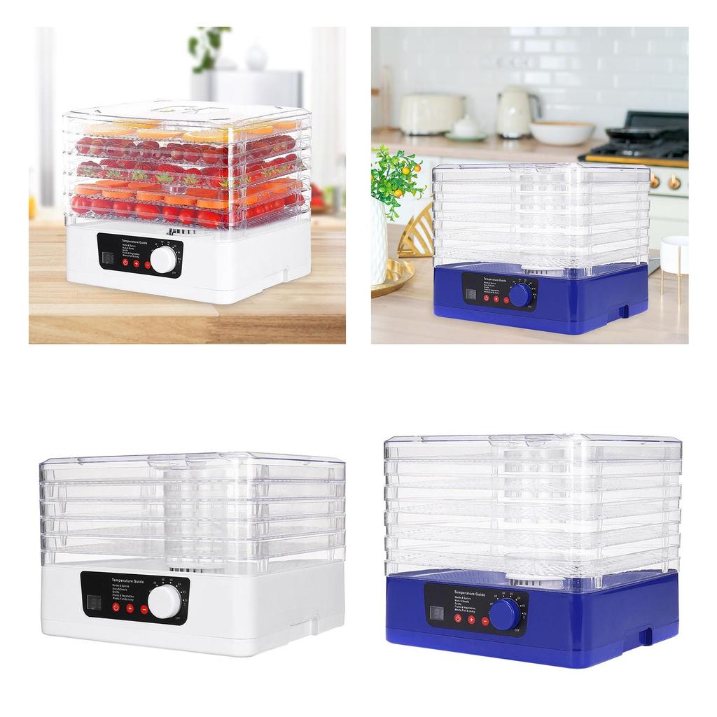 Electric Food Fruit Machine 5 Layers Large Reusable Durable Mute Food Dried Fruit Machine Portable Dryer for Meats