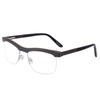 High-Quality Bamboo And Wood Sandwich Board Splicing Glasses Frame, Retro Half Frame Wood, Myopia Glasses Frame