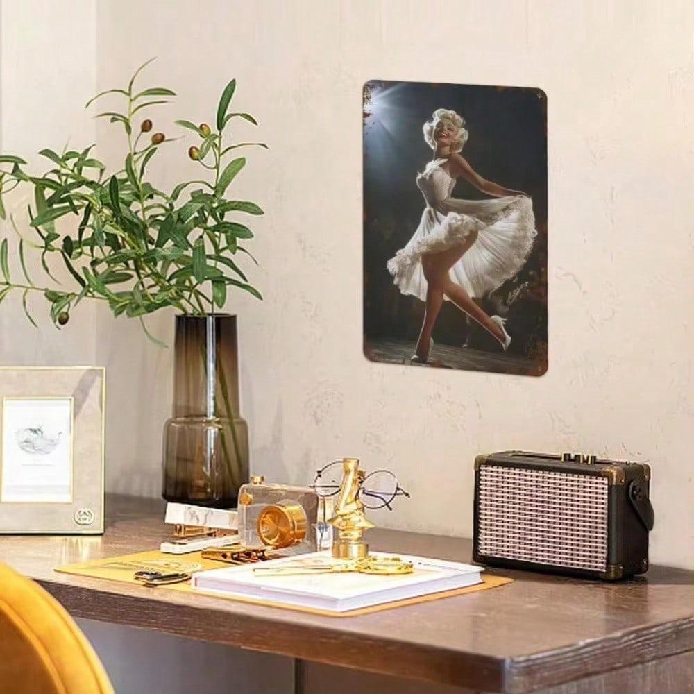 Vintage Metal Dancing Figure Wall Art 8x12 Inch Retro Iron Sign Home Decor For Living Room Bedroom Durable Sculpture