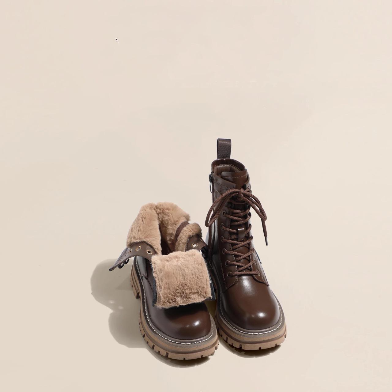 

Ботинки Martin женские коричневые ботинки в британском стиле женские весенние и летние одинарные ботинки короткие ботинки на тонкой платформе 40