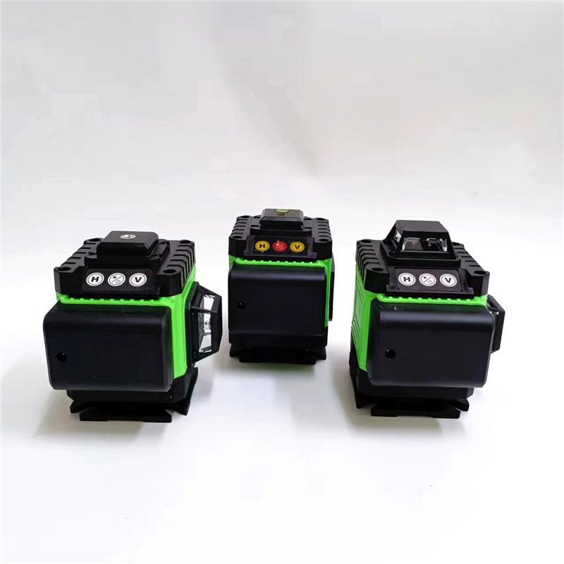 8/12/16 Line High Precision Laser Level Infrared Automatic Leveling Green Light Projector 360° Horizontal Vertical Measure Tool New