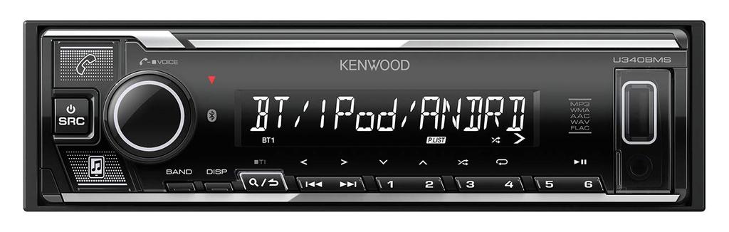 KENWOOD 1DIN Audio with Bluetooth U340BMS