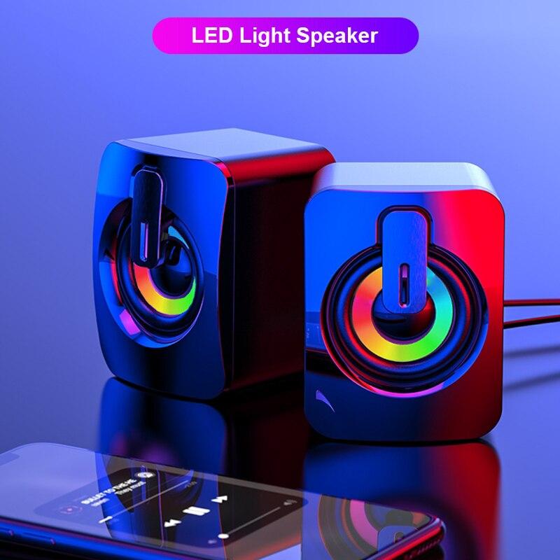 PC Computer Speaker For PC Laptops Desktop Caixa De Som Portable Sound Box Music USB 3.5mm Wired USB Mini Column Acoustics
