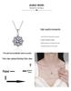 Yin Baichuan S925 Sterling Silver Moissanite Flower Pendant Necklace - Versatile, Elegant Everyday Gift for Women