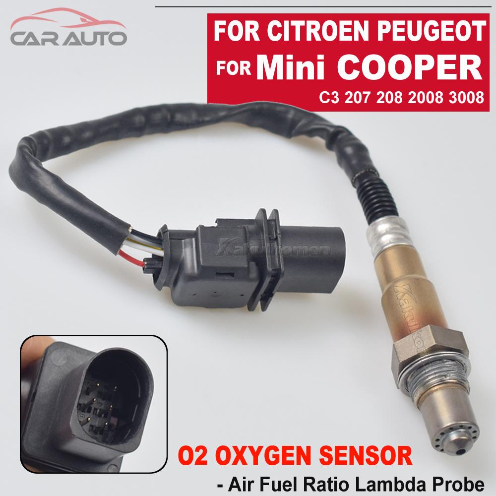High Quality Lambda Probe Oxygen O2 Sensor 0258017217 for Citroen Peugeot Mini Cooper R55 R56 R57 1.6L 11787560957 11787590713